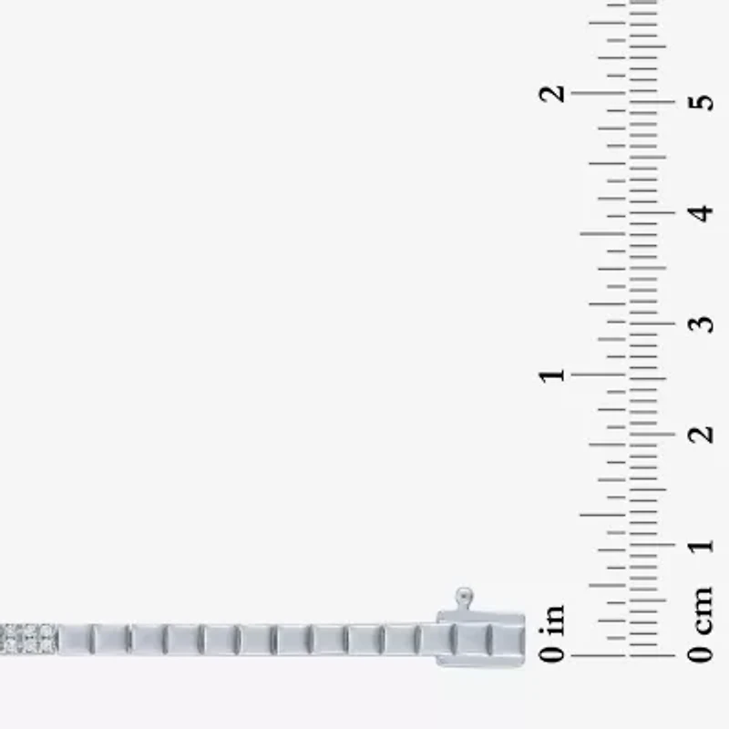 Diamond Addiction (G-H / I1-I2) Womens White Diamond Sterling Silver 17 Inch Tennis Necklace