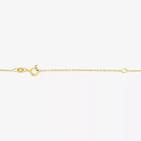 Diamond Accent Womens Diamond Accent Natural Black Diamond 14K Gold Over Silver Evil Eye 18 Inch Pendant Necklace