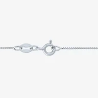 Diamond Blossom Womens 1/4 CT. T.W. Natural White Diamond Sterling Silver Cross 18 Inch Pendant Necklace