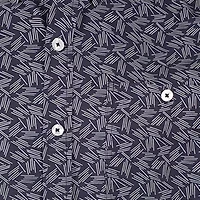 ANGLR Casual Woven Aloha Blueprint Mens Short Sleeve Classic Fit Stretch Fabric Button-Down Shirt
