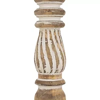 Northlight Brown Etched Antique 2-pc. Candle Holder