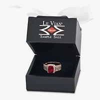 Le Vian® Ring featuring 1 1/2 cts. Raspberry Rhodolite®, 1/4 cts. Chocolate Diamonds®, 3/8 cts. Nude Diamonds™ set in 14K Strawberry Gold®