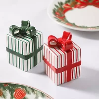 Martha Stewart Festive Bow Ceramic Salt & Pepper Shaker
