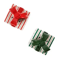 Martha Stewart Festive Bow Ceramic Salt & Pepper Shaker