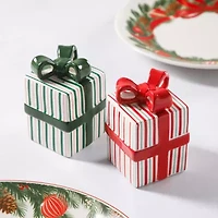 Martha Stewart Festive Bow Ceramic Salt & Pepper Shaker