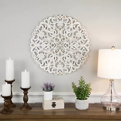 Northlight Round Damask Wall Art Set