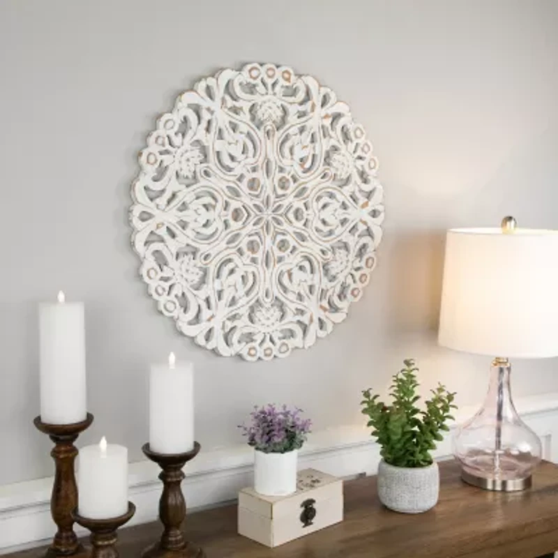 Northlight Round Damask Wall Art Set