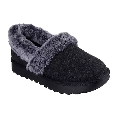 Skechers Cozy Up Frosty Snuggles Womens Memory Foam Slip-On Slippers