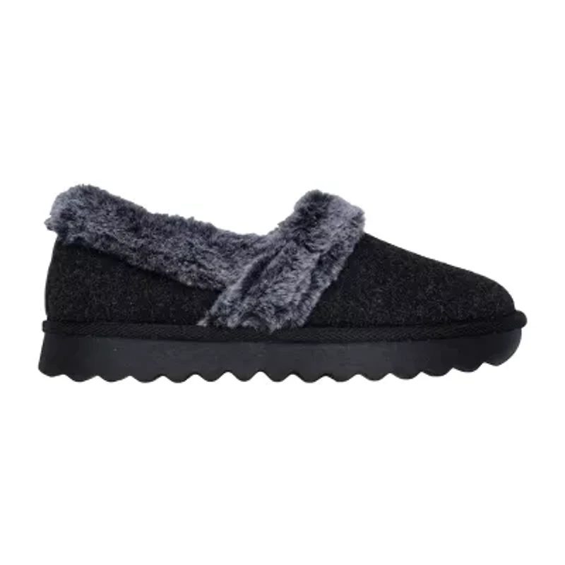 Skechers Cozy Up Frosty Snuggles Womens Memory Foam Slip-On Slippers