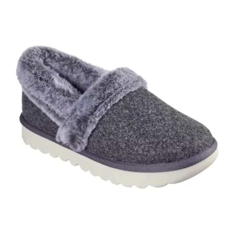 Skechers Cozy Up Frosty Snuggles Womens Memory Foam Slip-On Slippers
