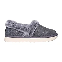 Skechers Cozy Up Frosty Snuggles Womens Memory Foam Slip-On Slippers