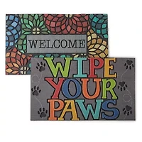 Mohawk Home Recycled Rubber Floret Outdoor Rectangular Doormat