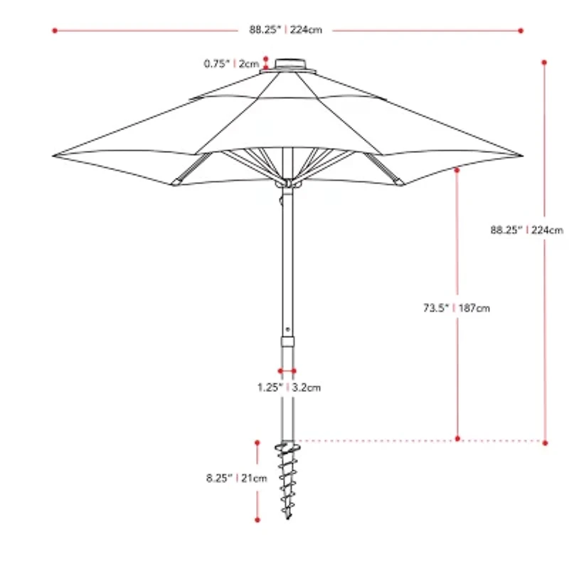 Wind Resistant Patio Umbrella