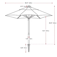 Wind Resistant Patio Umbrella