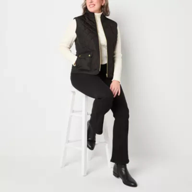 St. John's Bay Womens Heavyweight Quilted Vest