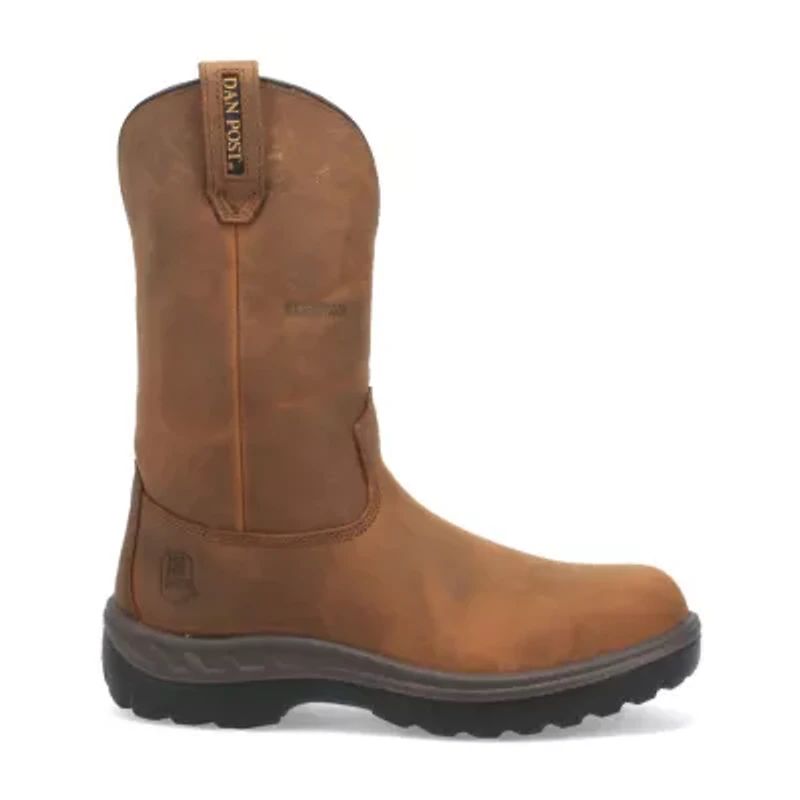 Dan Post Mens Cummins Waterproof Slip Resistant Flat Heel Work Boots