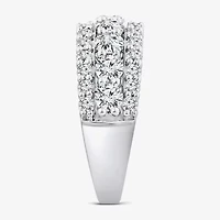 (G / Si1-Si2) Womens 2 1/4 CT. T.W. Lab Grown White Diamond 10K Gold Anniversary Band