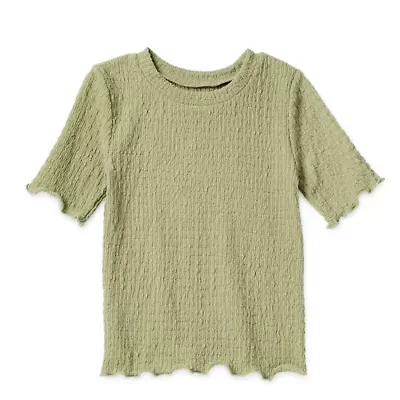 Okie Dokie Toddler & Little Girls Round Neck Short Sleeve T-Shirt