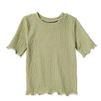 Okie Dokie Toddler & Little Girls Round Neck Short Sleeve T-Shirt