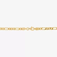 Mens White Cubic Zirconia 14K Gold Over Silver Cross 24 Inch Pendant Necklace