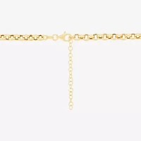 Womens 14K Gold Over Silver Heart 16 Inch Pendant Necklace