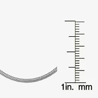Unisex Adult Sterling Silver 22 Inch Snake Chain Necklace