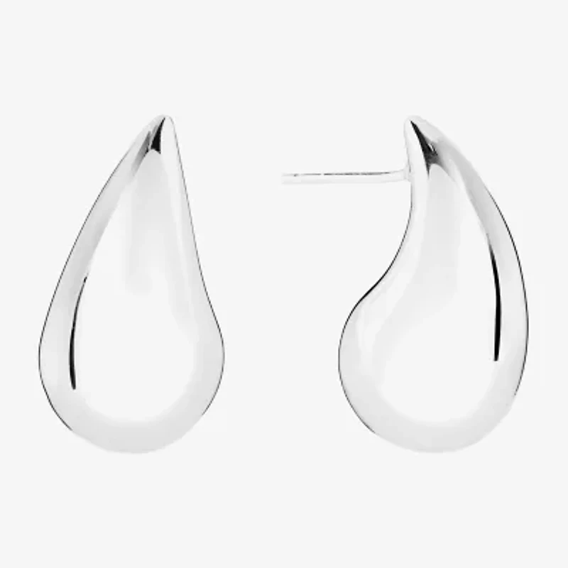 Womens Sterling Silver Drop Earrings