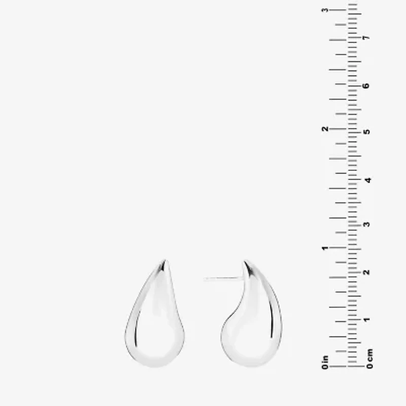 Womens Sterling Silver Drop Earrings