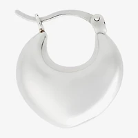 Womens Sterling Silver 19.8mm Hoop Earrings