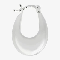 Womens Sterling Silver 22.8mm Hoop Earrings