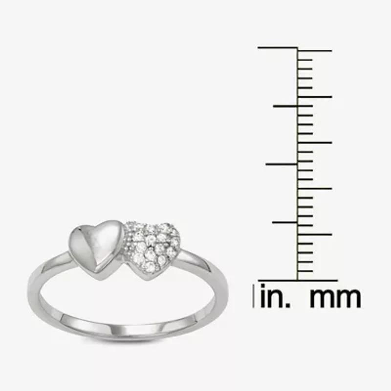 Girls 1/4 CT. Cubic Zirconia Sterling Silver Cocktail Ring