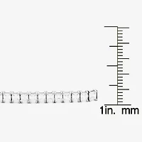 DiamonArt® White Cubic Zirconia Sterling Silver 7.25 Inch Tennis Bracelet