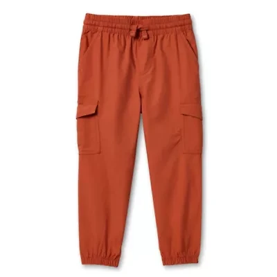 Okie Dokie Toddler & Little Boys Drawstring Waist Straight Cargo Pant