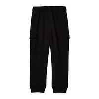 Okie Dokie Toddler Boys Tapered French Terry Cargo Pant