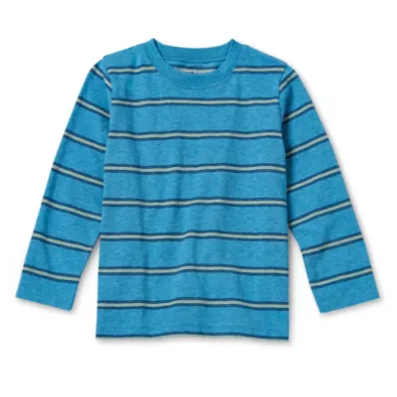 Okie Dokie Toddler & Little Boys Crew Neck Long Sleeve T-Shirt
