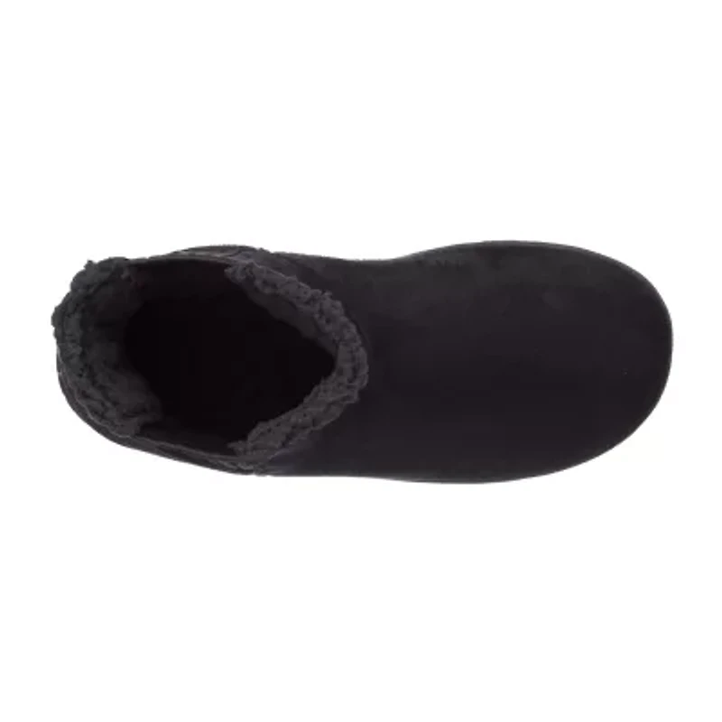 Isotoner Recycled Microsuede Wylder Womens Memory Foam Bootie Slippers