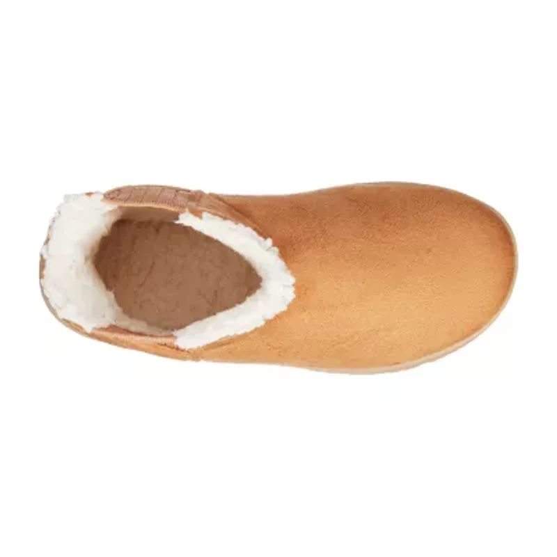 Isotoner Recycled Microsuede Wylder Womens Memory Foam Bootie Slippers