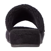 Isotoner Clara Recycled Berber Womens Memory Foam Slip-On Slippers