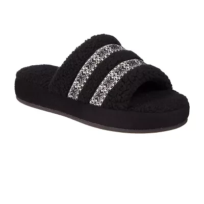 Isotoner Clara Recycled Berber Womens Slip-On Slippers