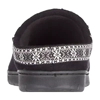 Isotoner Clara Recycled Microsuede Hoodback Womens Memory Foam Clog Slippers