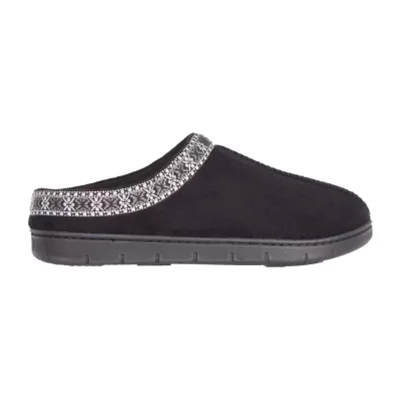 Isotoner Clara Recycled Microsuede Hoodback Womens Memory Foam Clog Slippers