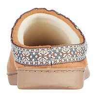 Isotoner Clara Recycled Microsuede Hoodback Womens Memory Foam Clog Slippers