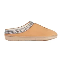 Isotoner Clara Recycled Microsuede Hoodback Womens Memory Foam Clog Slippers