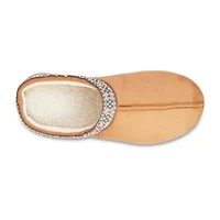 Isotoner Clara Recycled Microsuede Hoodback Womens Memory Foam Clog Slippers