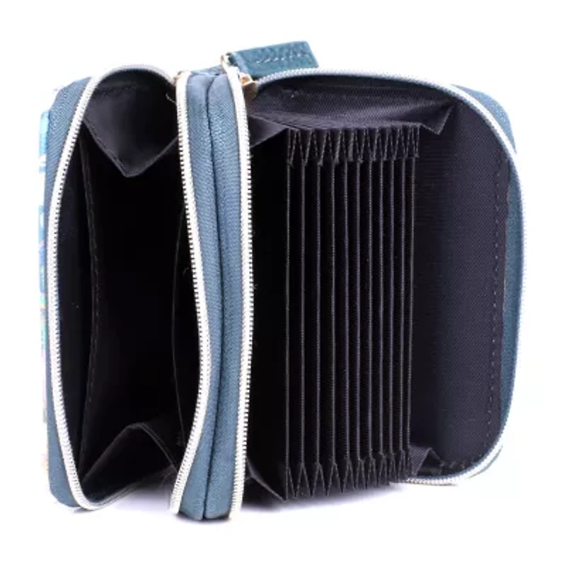 Julia Buxton Wizard Womens RFID Blocking Accordian Wallet