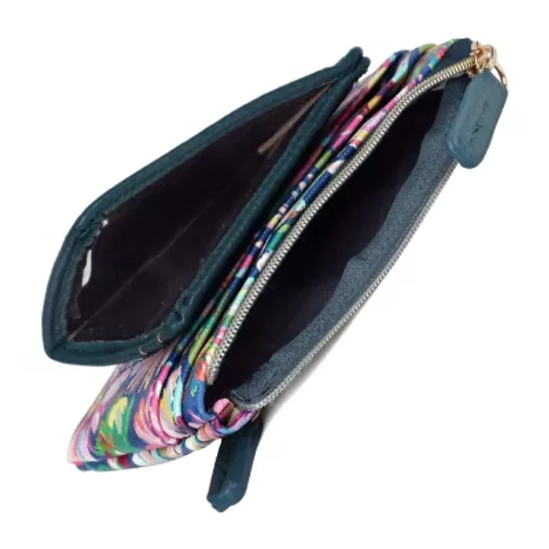Julia Buxton Large Id Coin Womens RFID Blocking Wallet