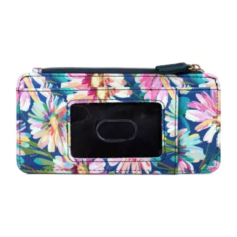Julia Buxton Thin Card Case Womens RFID Blocking Wallet