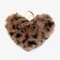 Collection Xiix Faux Fur Leopard Heart Bag Charm