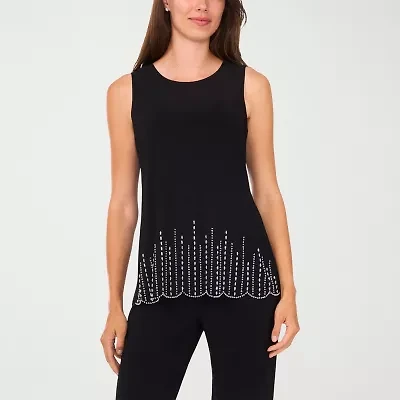 MSK Womens Round Neck Sleeveless Tank Top
