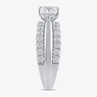 (I / I2) Womens 2 CT. T.W. Lab Grown White Diamond 10K Gold Engagement Ring